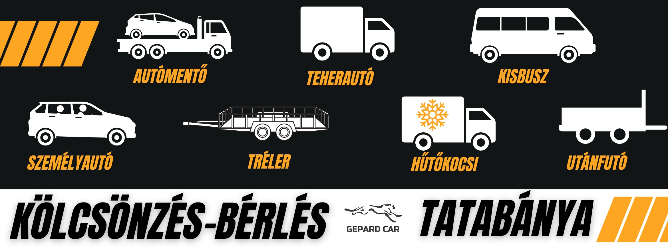 Autómentő bérlés, Teherautó bérlés, Utánfutó bérlés, Kisbusz kölcsönzés